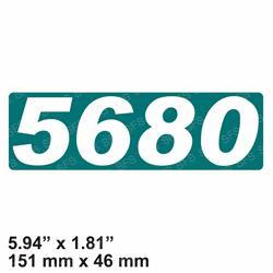 TENNANT 397758  DECAL - MODEL 5680